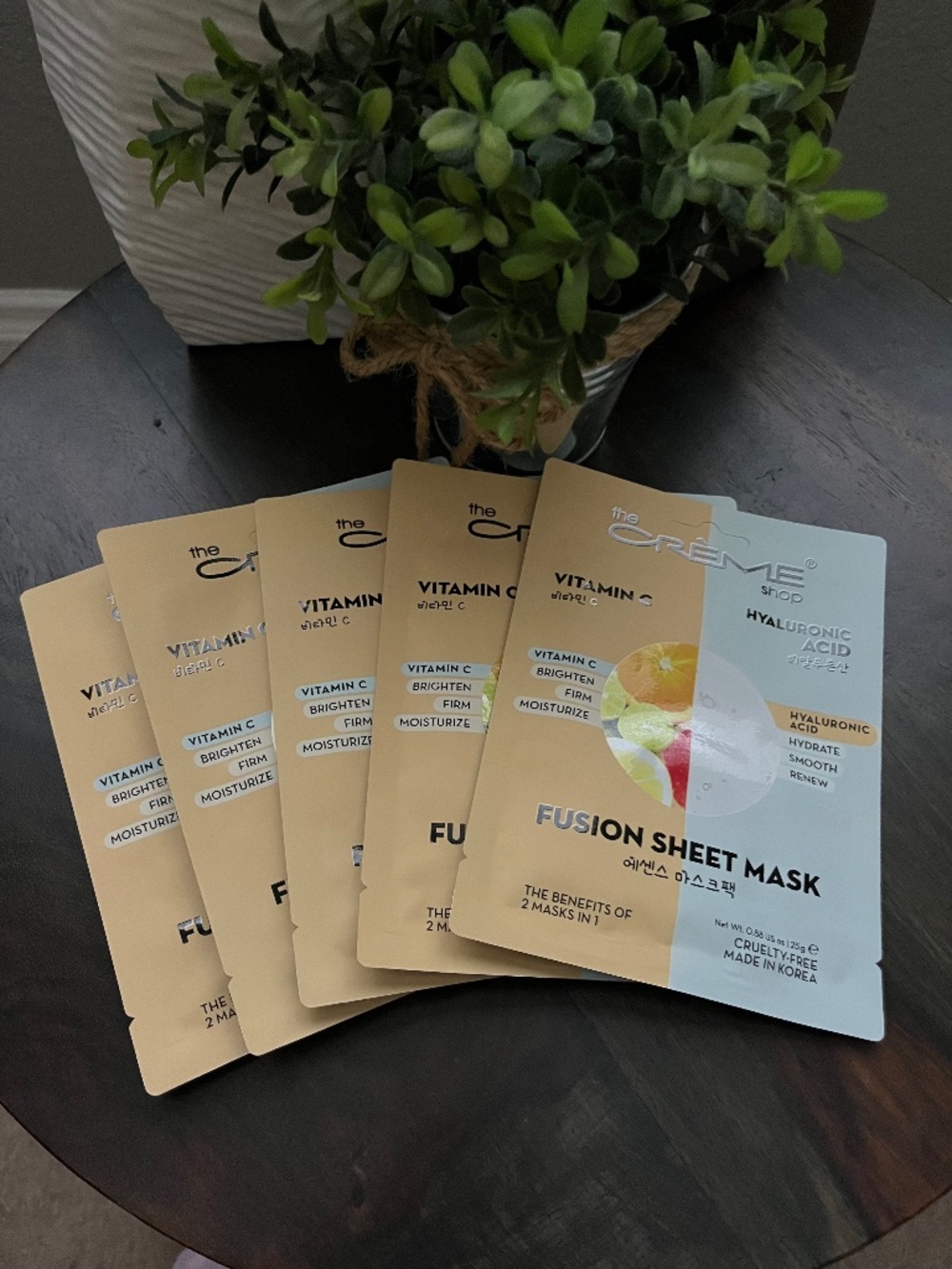 The Crème Shop Vitamin C & Hyaluronic Acid Fusion Sheet Mask